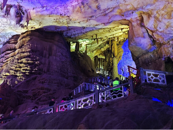 Large karst formations inside Zhijin Cave