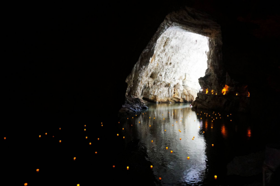 Scenery near the underground river at Zhijin Grand Canyon