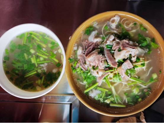 Local lamb soup at Wumeng Grassland
