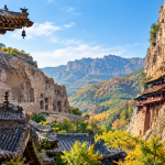Ancient temples and historic architecture in Datong, Shanxi, China